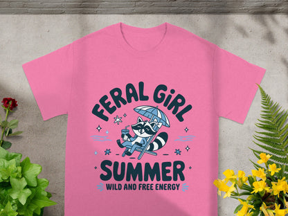 Feral Girl Summer Wild And Free Energy T-Shirt