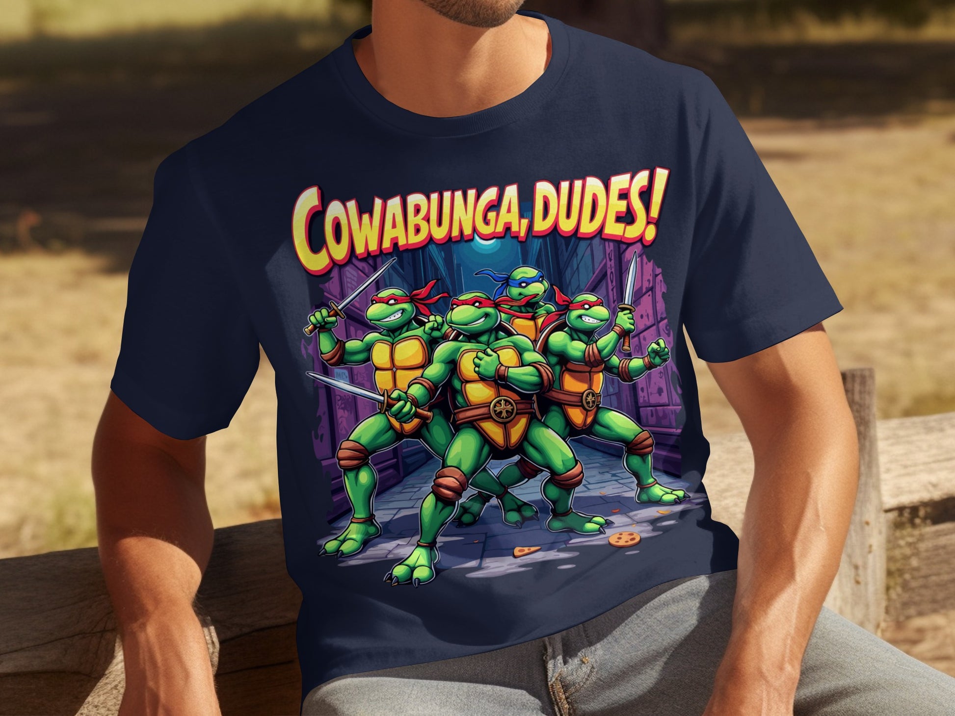 Cowabunga Dudes Ninja Turtles Graphic T-shirt