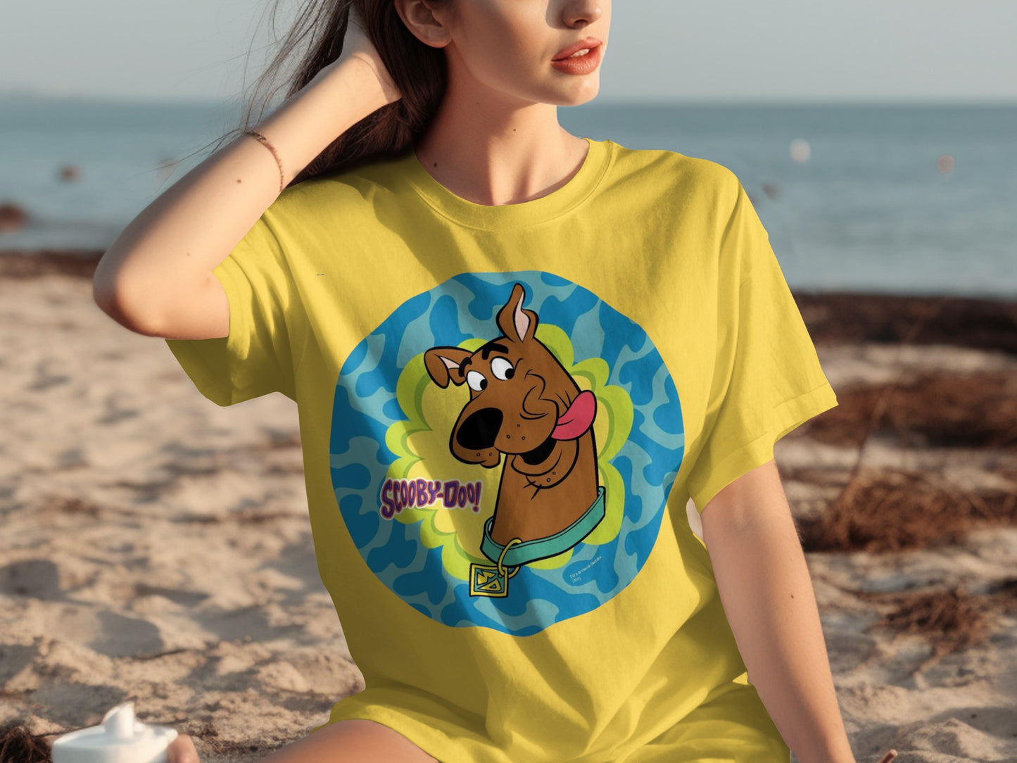 Scooby-Doo Yellow Graphic Tee Cartoon Character Shirt