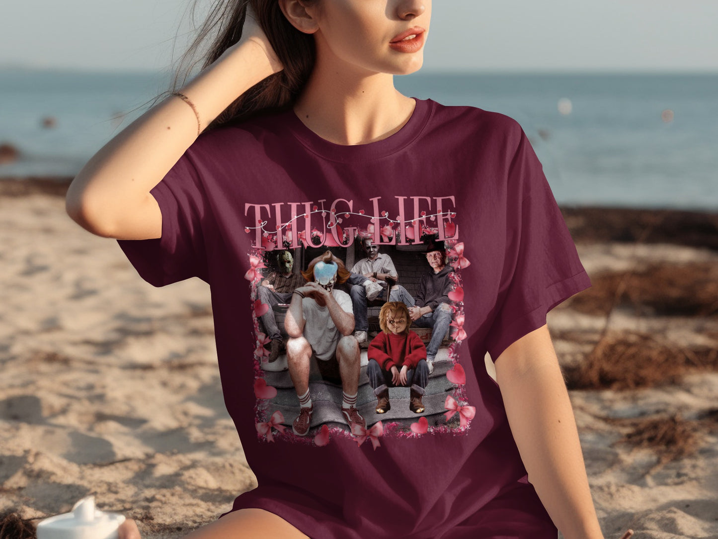Thug Life Graphic Design Women's T-Shirt