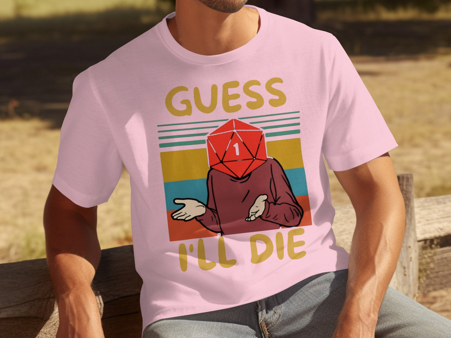 Guess I'll Die Dice Head Graphic T-Shirt