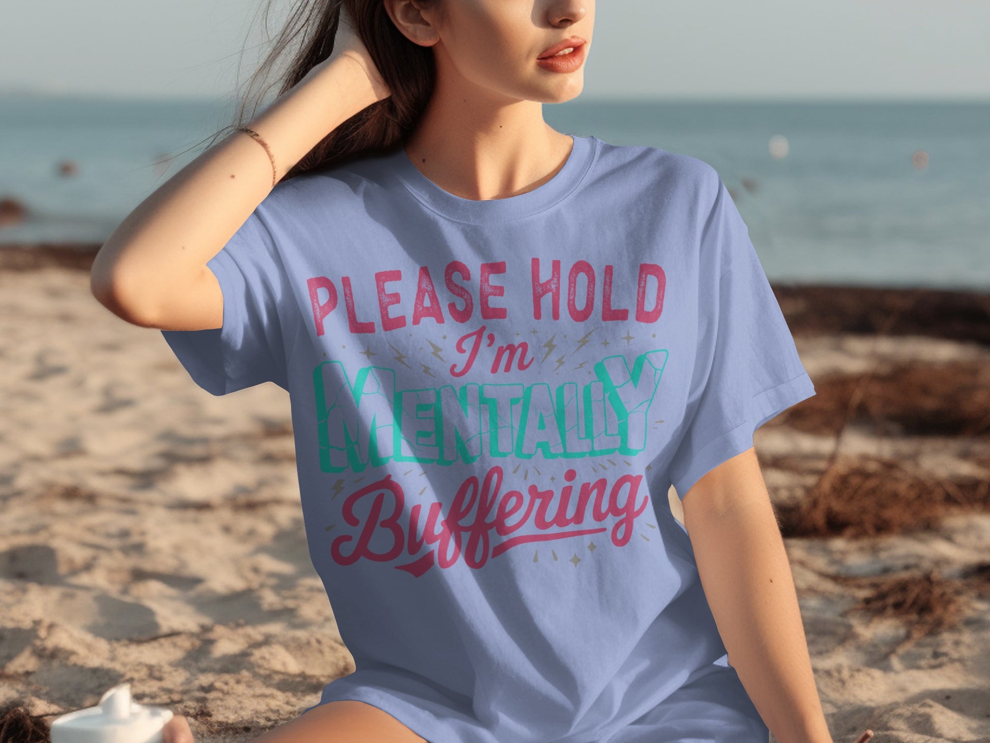 Please Hold I'm Mentally Buffering Graphic Tee