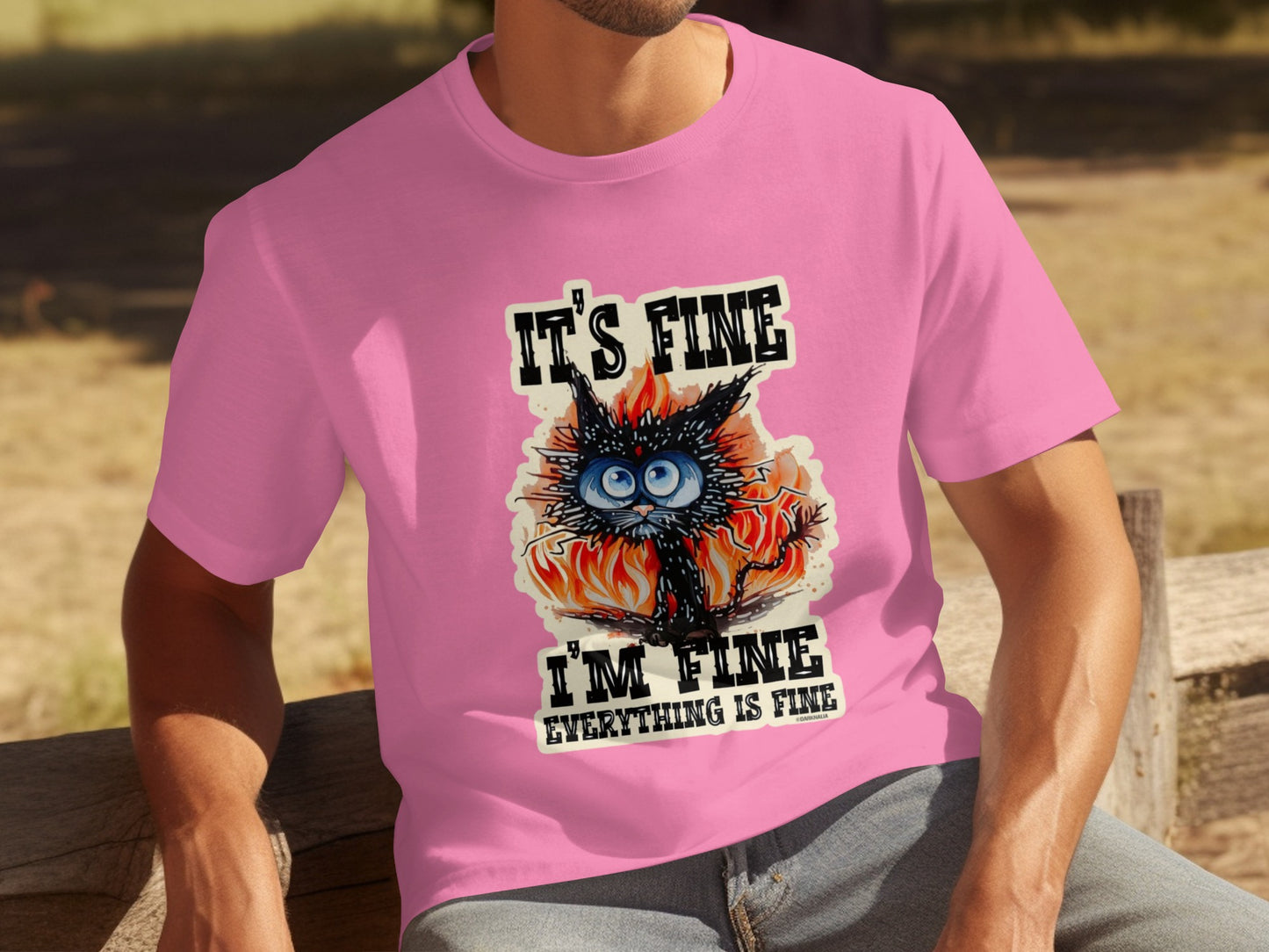 It's Fine I'm Fine Everything Is Fine Graphic Shirt