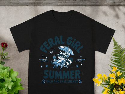 Feral Girl Summer Wild and Free Energy T-shirt