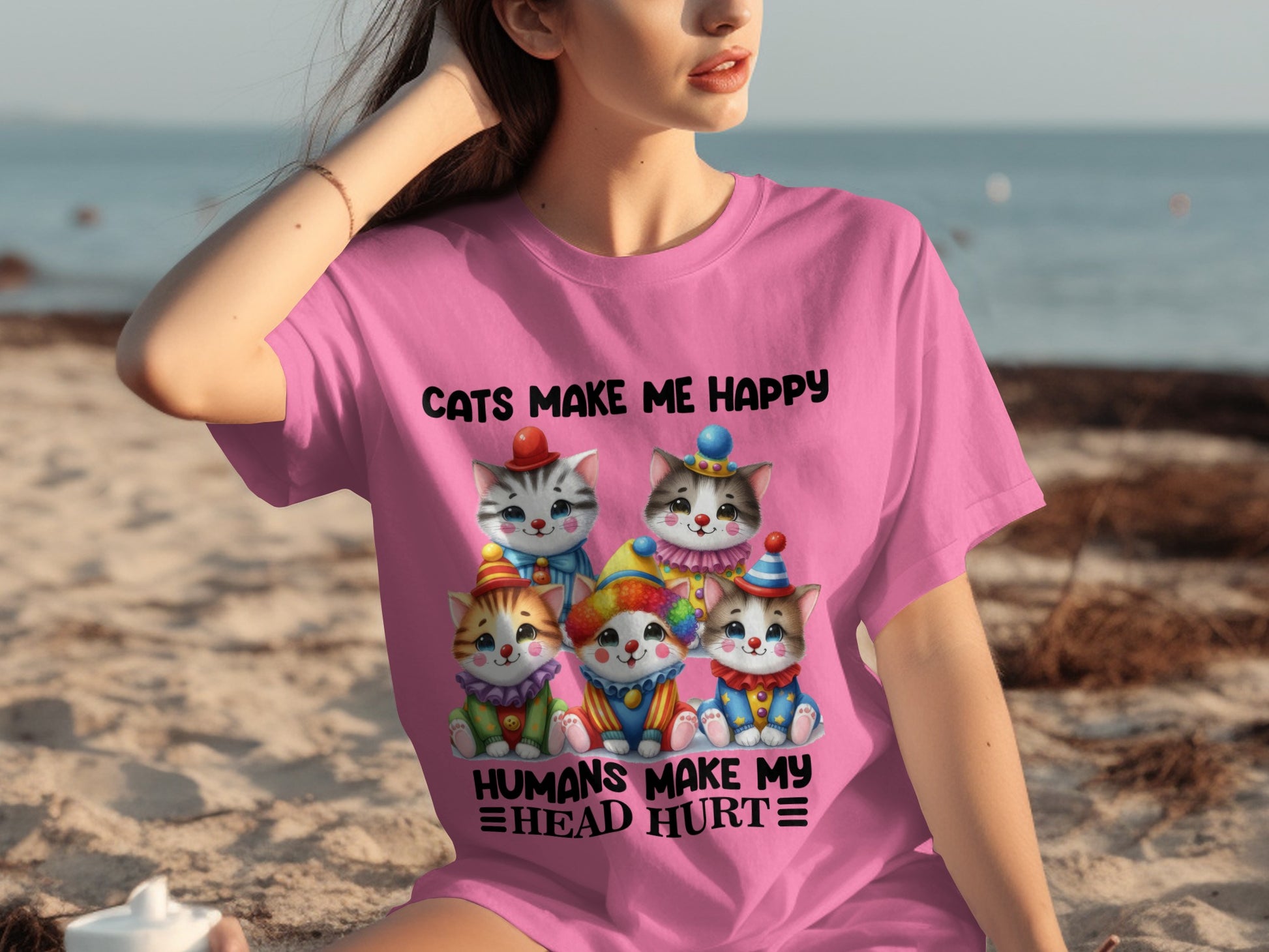 Cats Make Me Happy Humans Make My Head Hurt Shirt