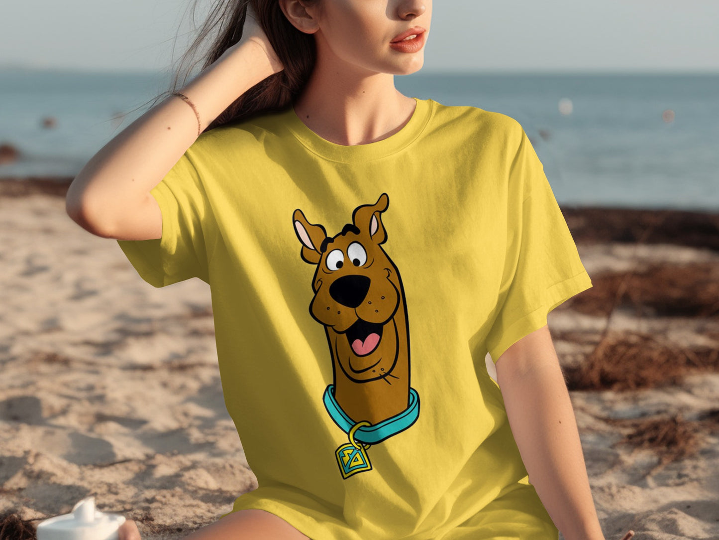 Scooby Doo Graphic Yellow Tee retro look casual product