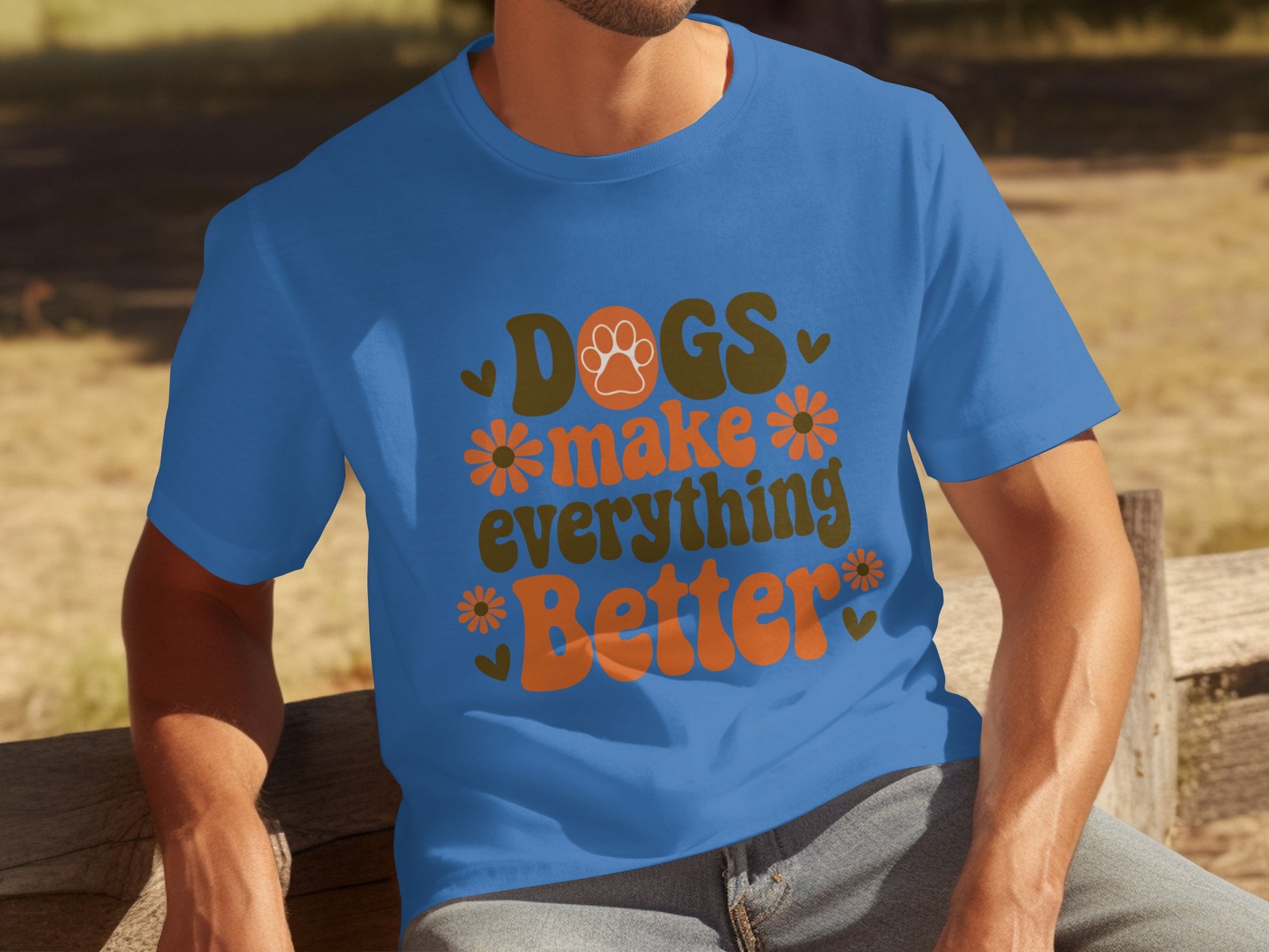 Dogs Make Everything Better Graphic Tee