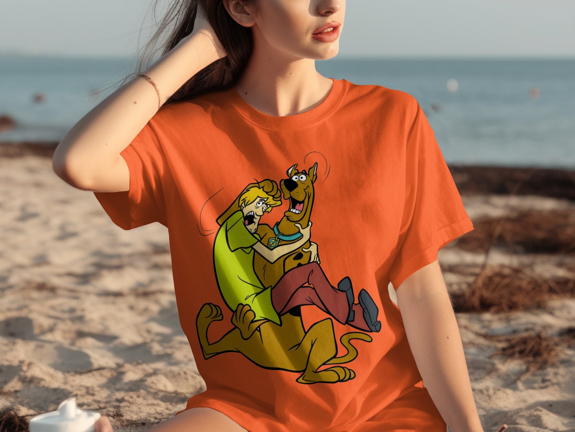Scooby Doo and Shaggy Graphic Print T-shirt