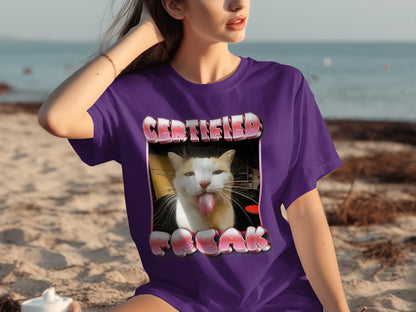 Certified Freak Cat Graphic Tee for Cat Lovers