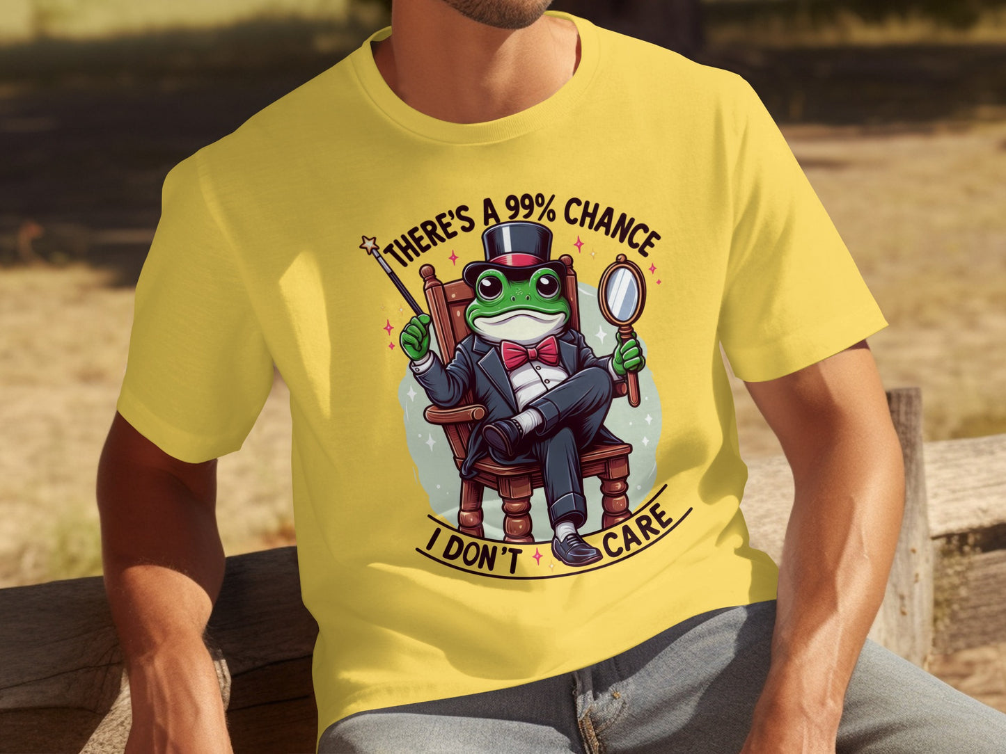 There's a 99% Chance I Don't Care Frog T-Shirt