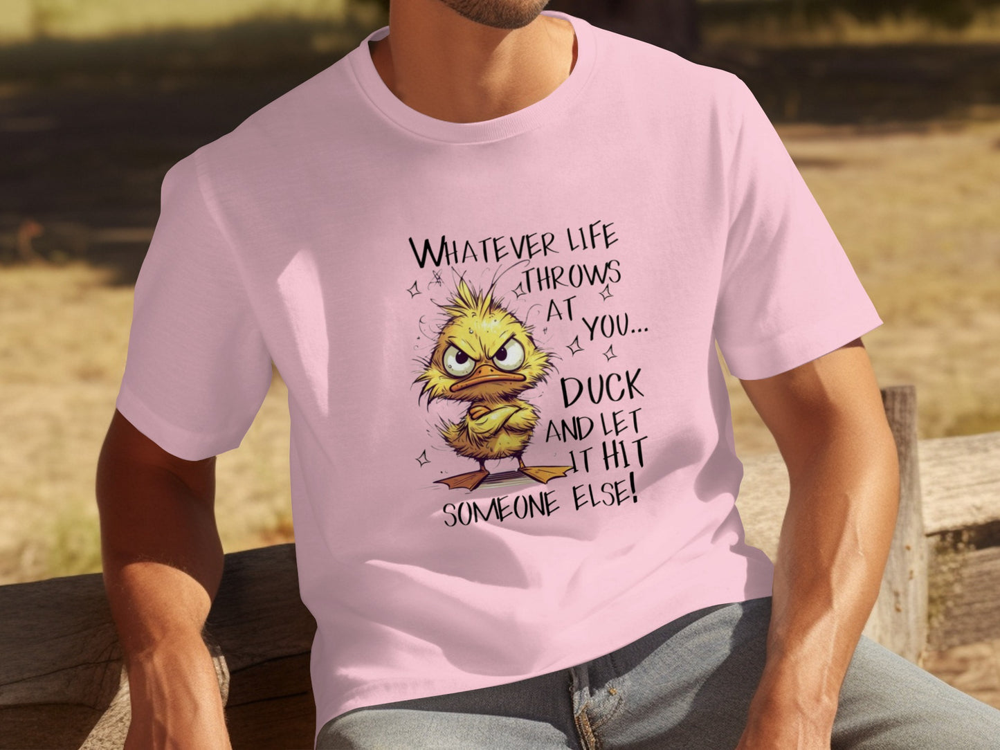 Whatever Life Throws At You Funny Duck T-Shirt