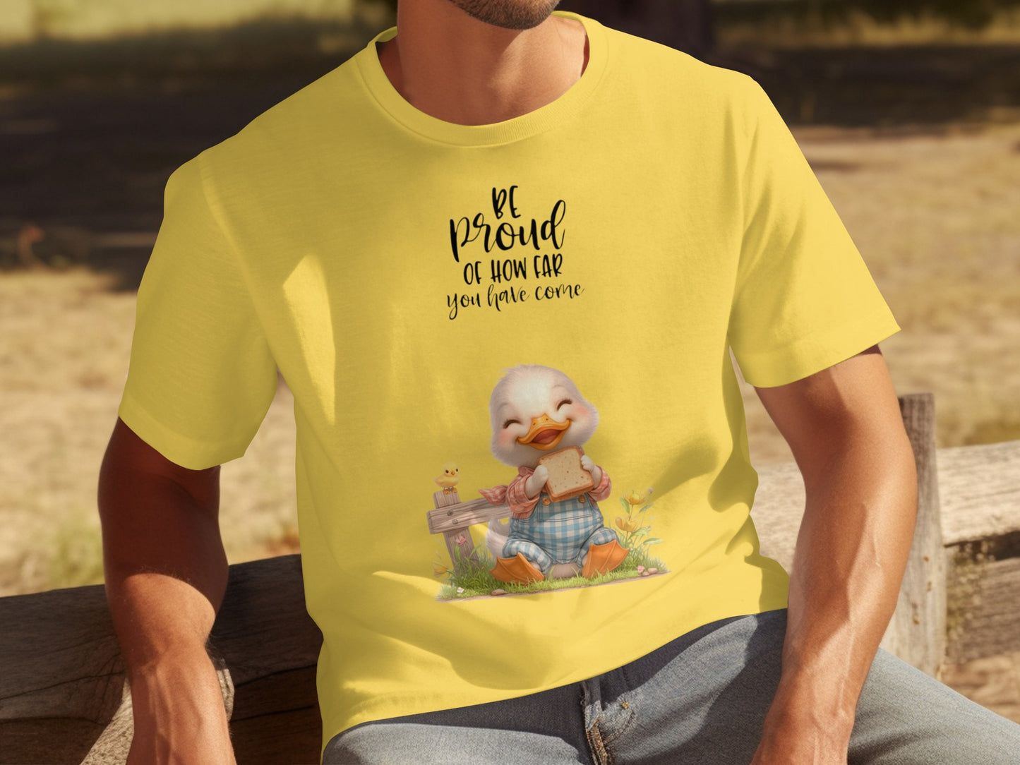 Be Proud Of How Far You Have Come Yellow T-shirt