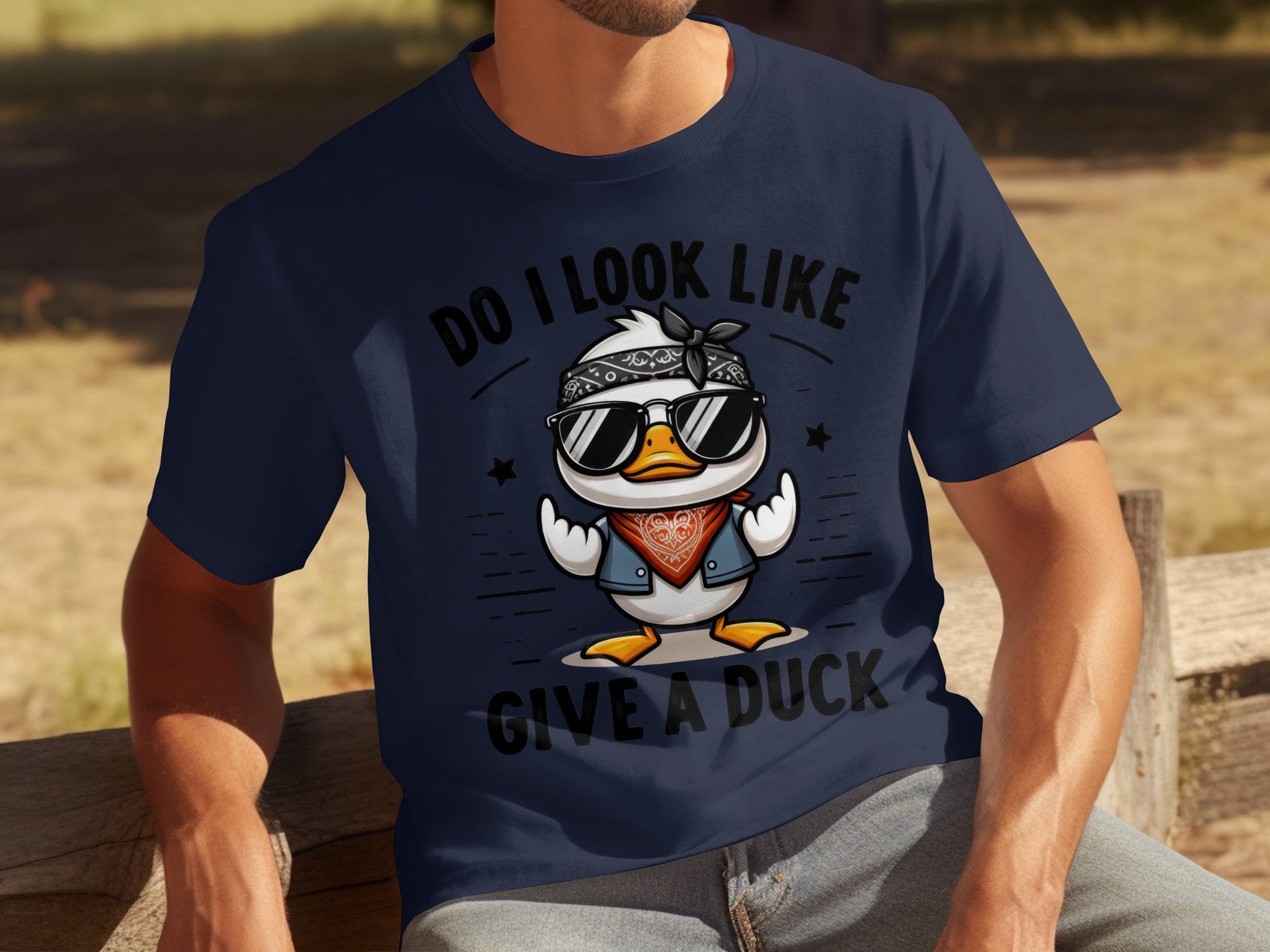 Do I Look Like Give A Duck Graphic Tee Shirt