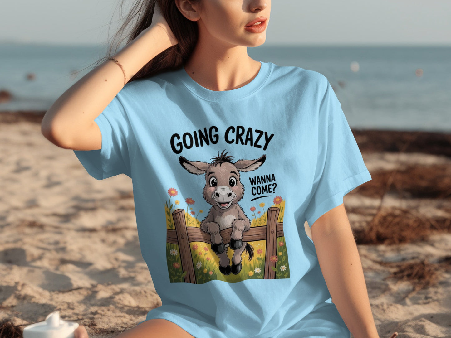 Going Crazy Wanna Come Donkey Graphic T-Shirt
