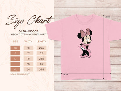 Minnie Mouse GILDAN Youth T-Shirt Sizing product type