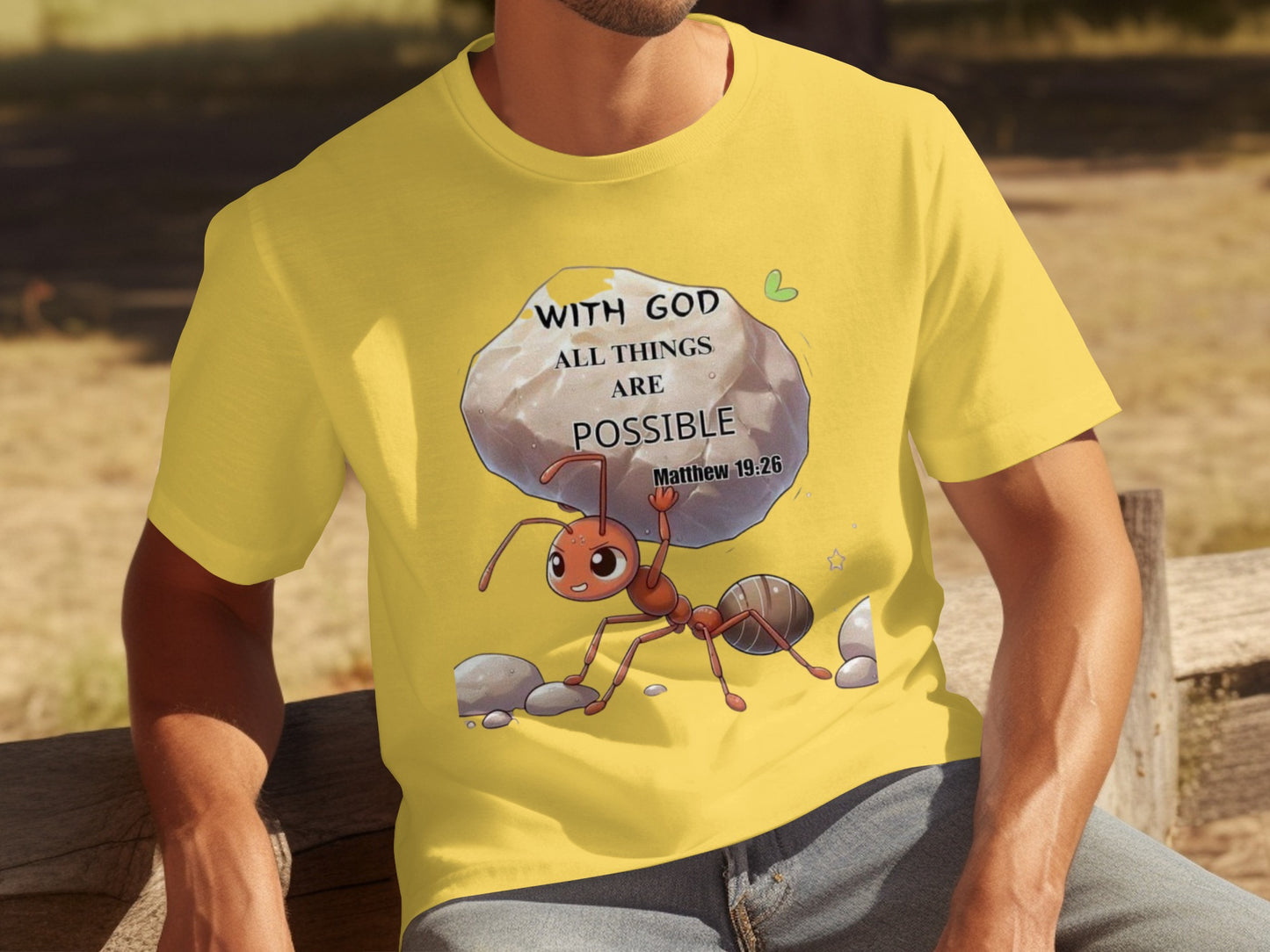 With God All Things Are Possible Matthew 19:26 Shirt