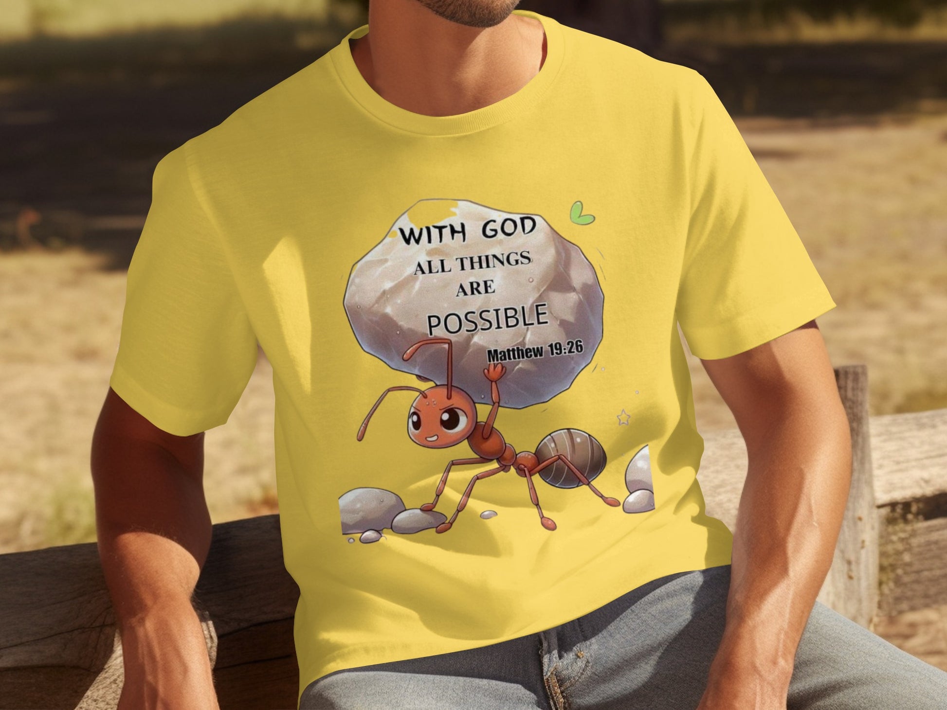 With God All Things Are Possible Matthew 19:26 Shirt
