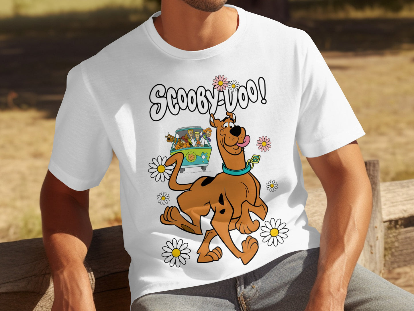 Scooby-Doo and Mystery Machine Cartoon T-shirt