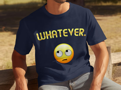 Whatever Emoji Smiley Face Graphic T-shirt