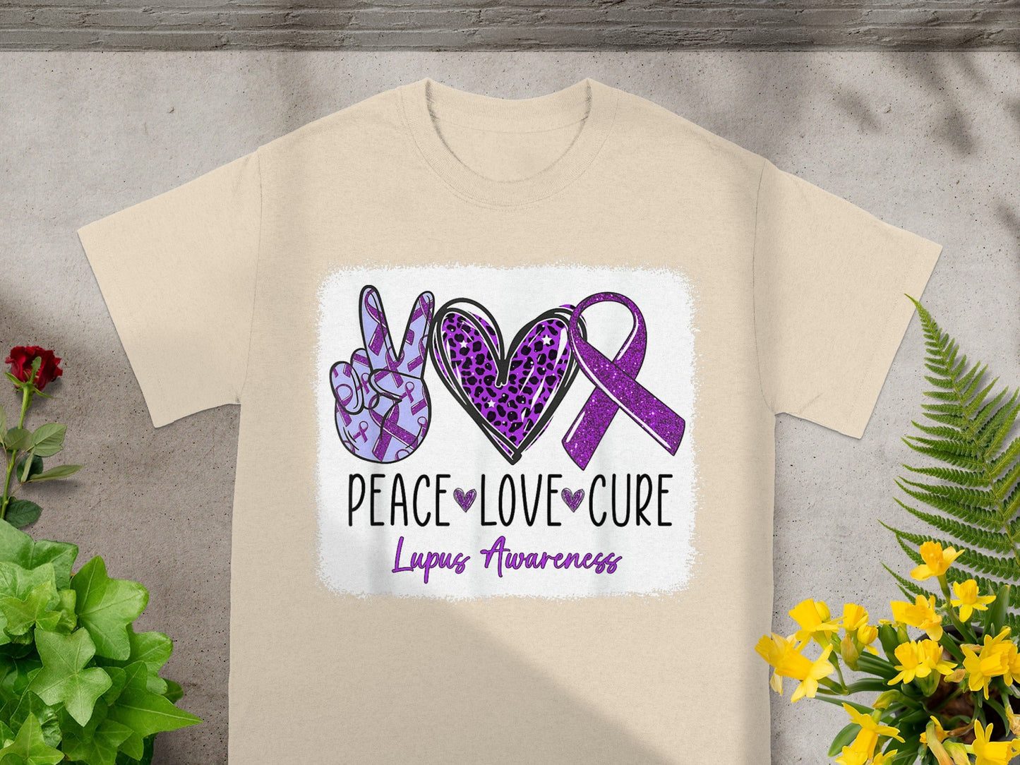 Peace Love Cure Lupus Awareness Shirt for a Cause