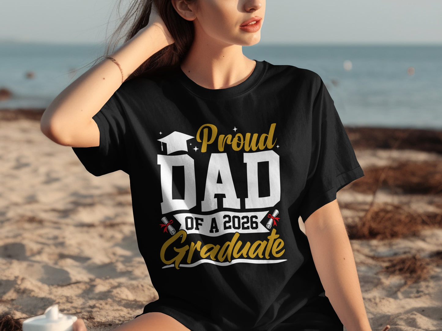 Proud Dad Of A 2026 Graduate T-shirt