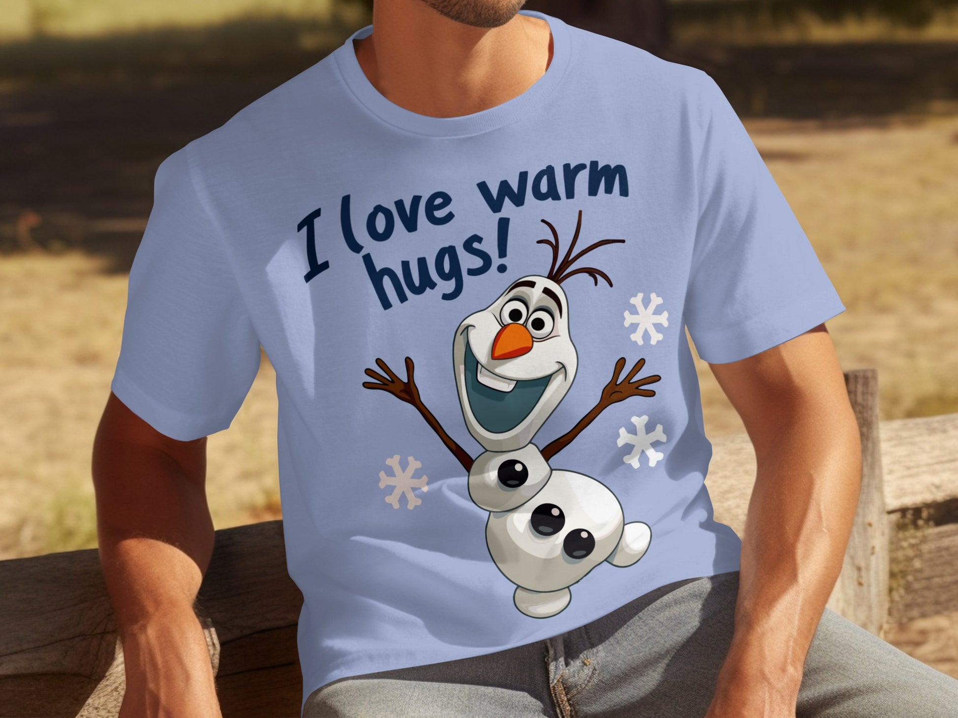I Love Warm Hugs Design T-Shirt Fun Clothing