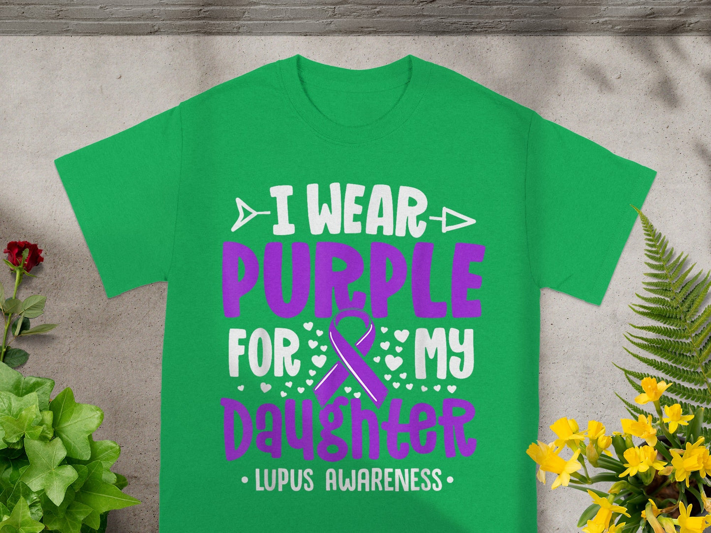 I Wear Purple for My Daughter Lupus Awareness Shirt