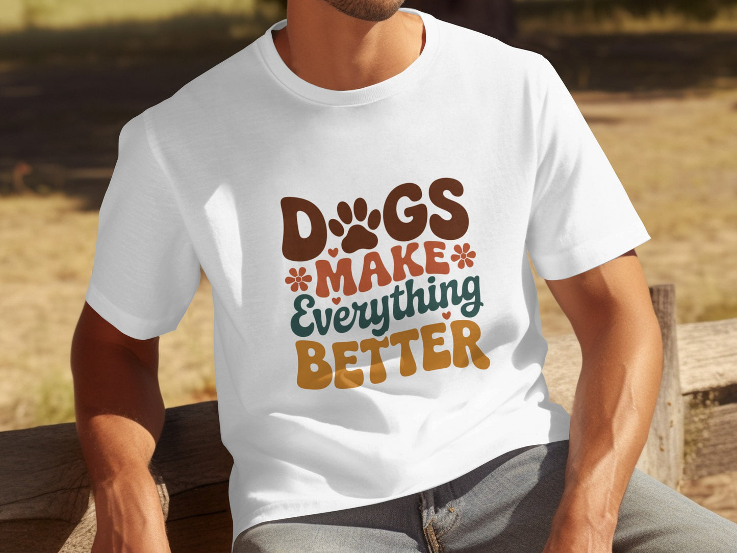 Dogs Make Everything Better Graphic T-Shirt