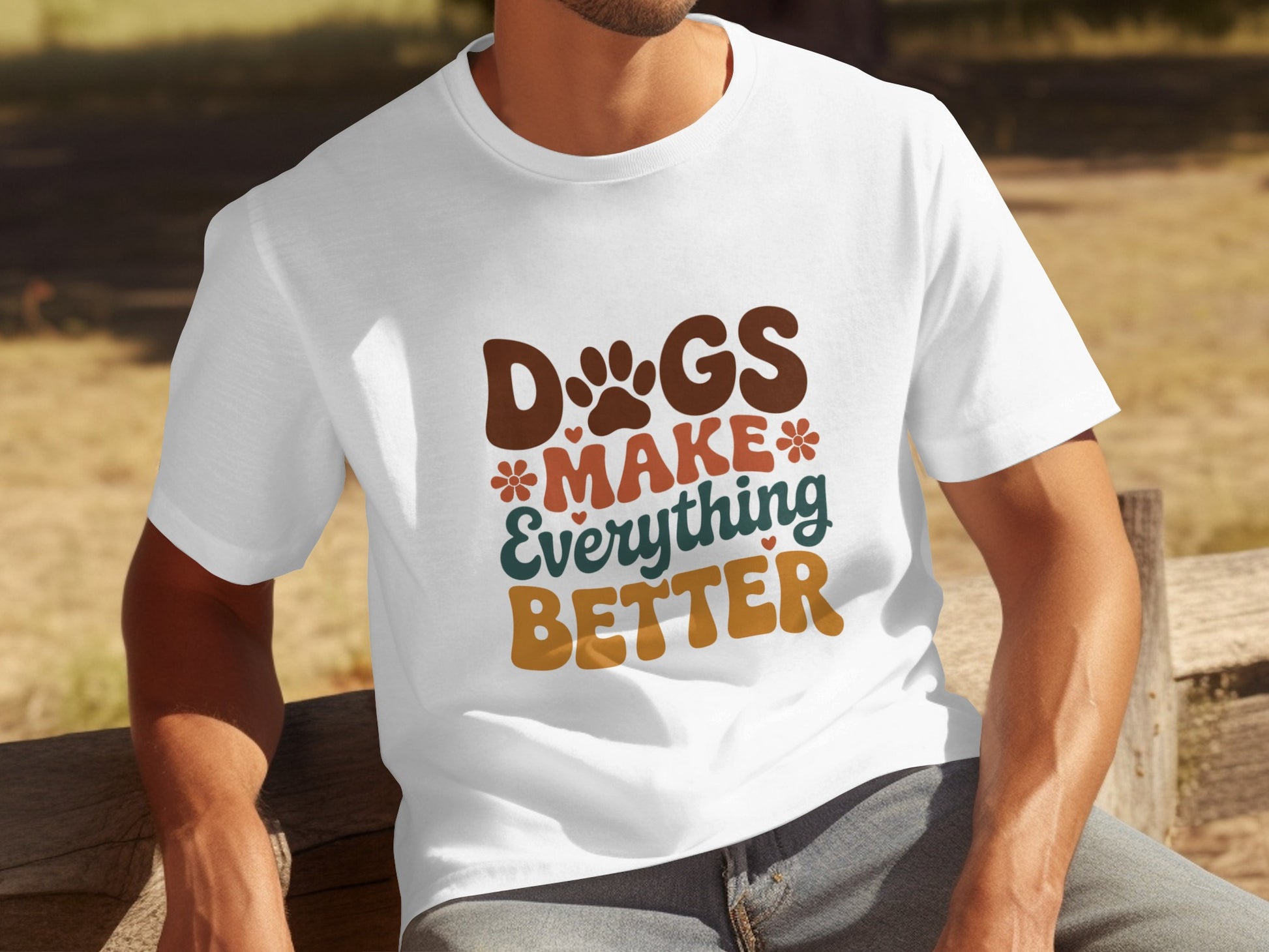 Dogs Make Everything Better Graphic T-Shirt
