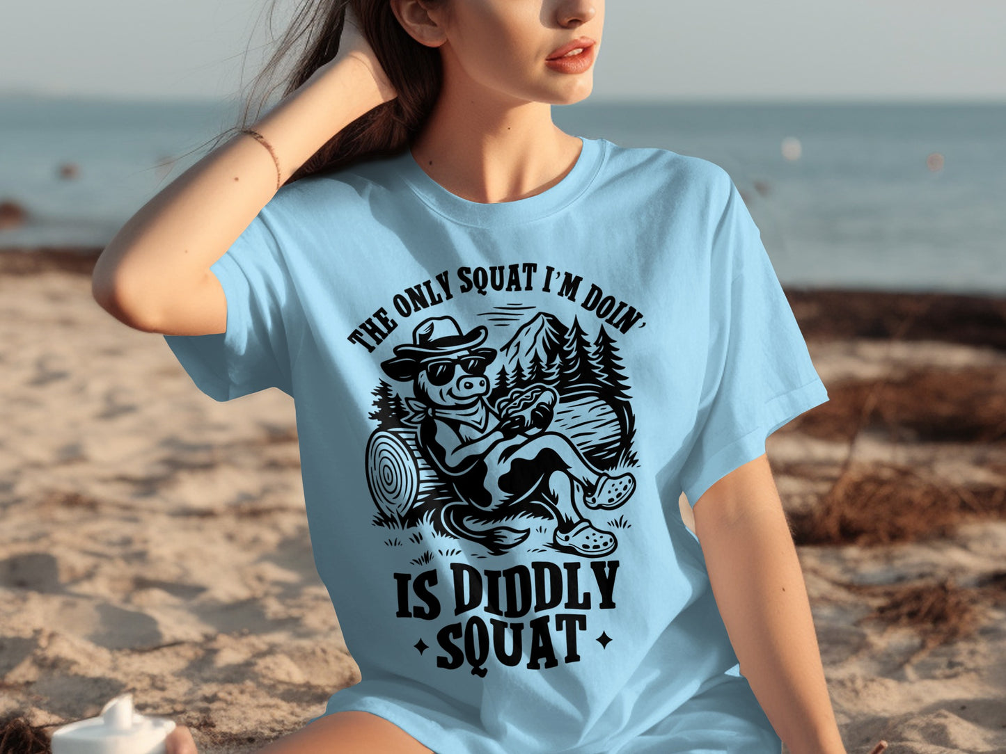 The Only Squat I'm Doin' is Diddly Squat t-shirt