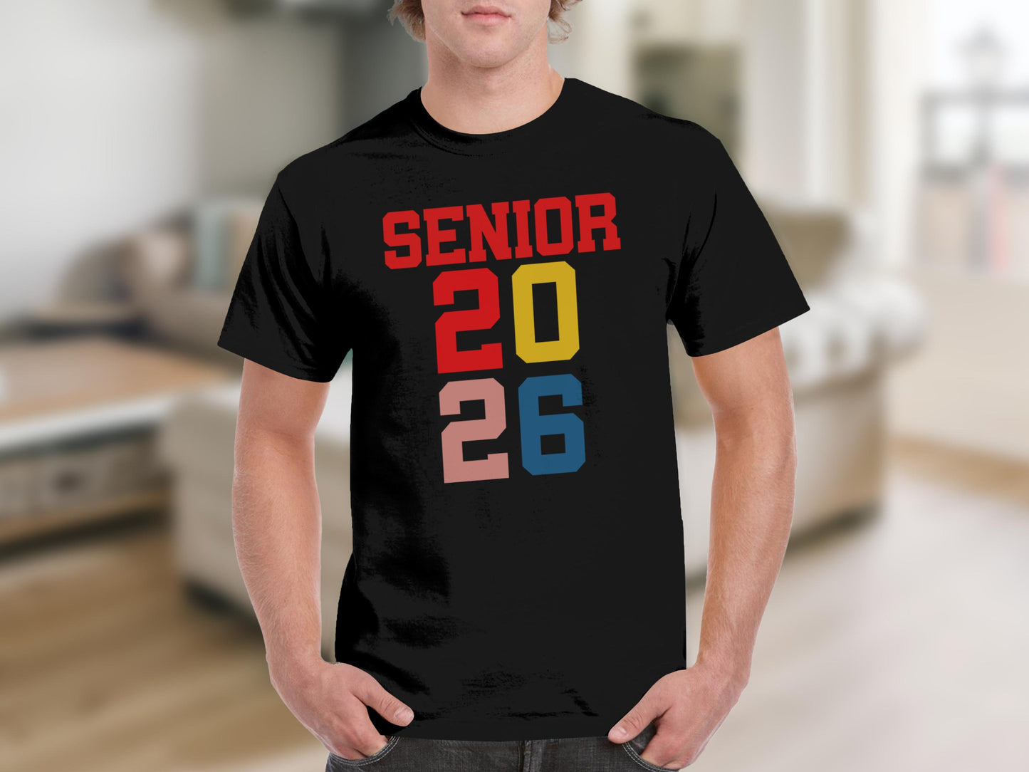 Senior 2026 Black Graduation T-shirt Product