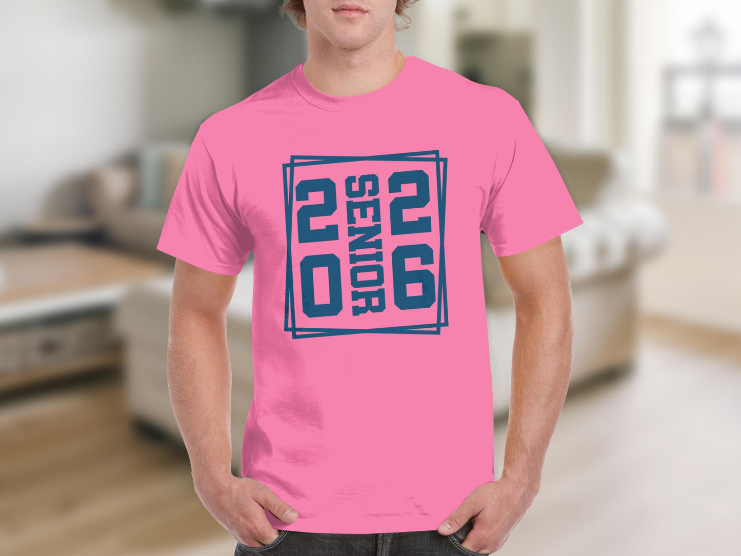 Class of 2026 Senior Graphic Pink T-Shirt