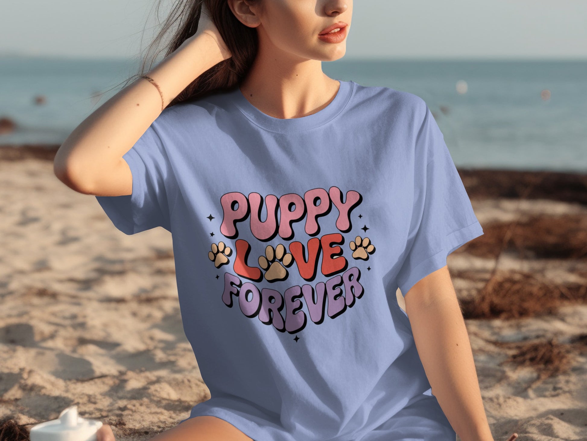 Puppy Love Forever Graphic T-shirt for Dog Lovers