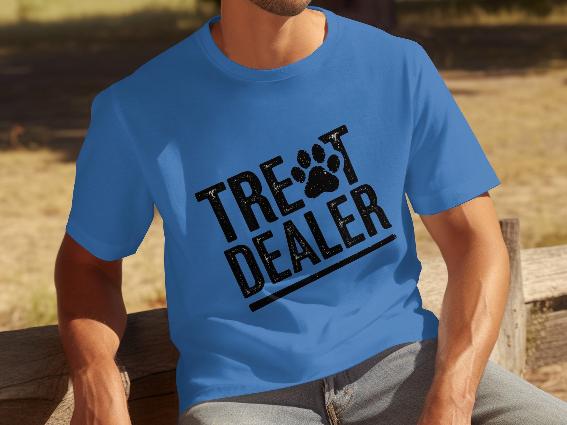 Treat Dealer Paw Print Graphic T-Shirt for Pet Lovers