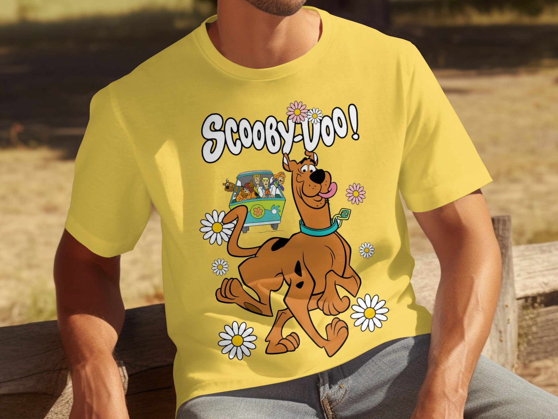 Scooby-Doo Cartoon Character Graphic T-shirt