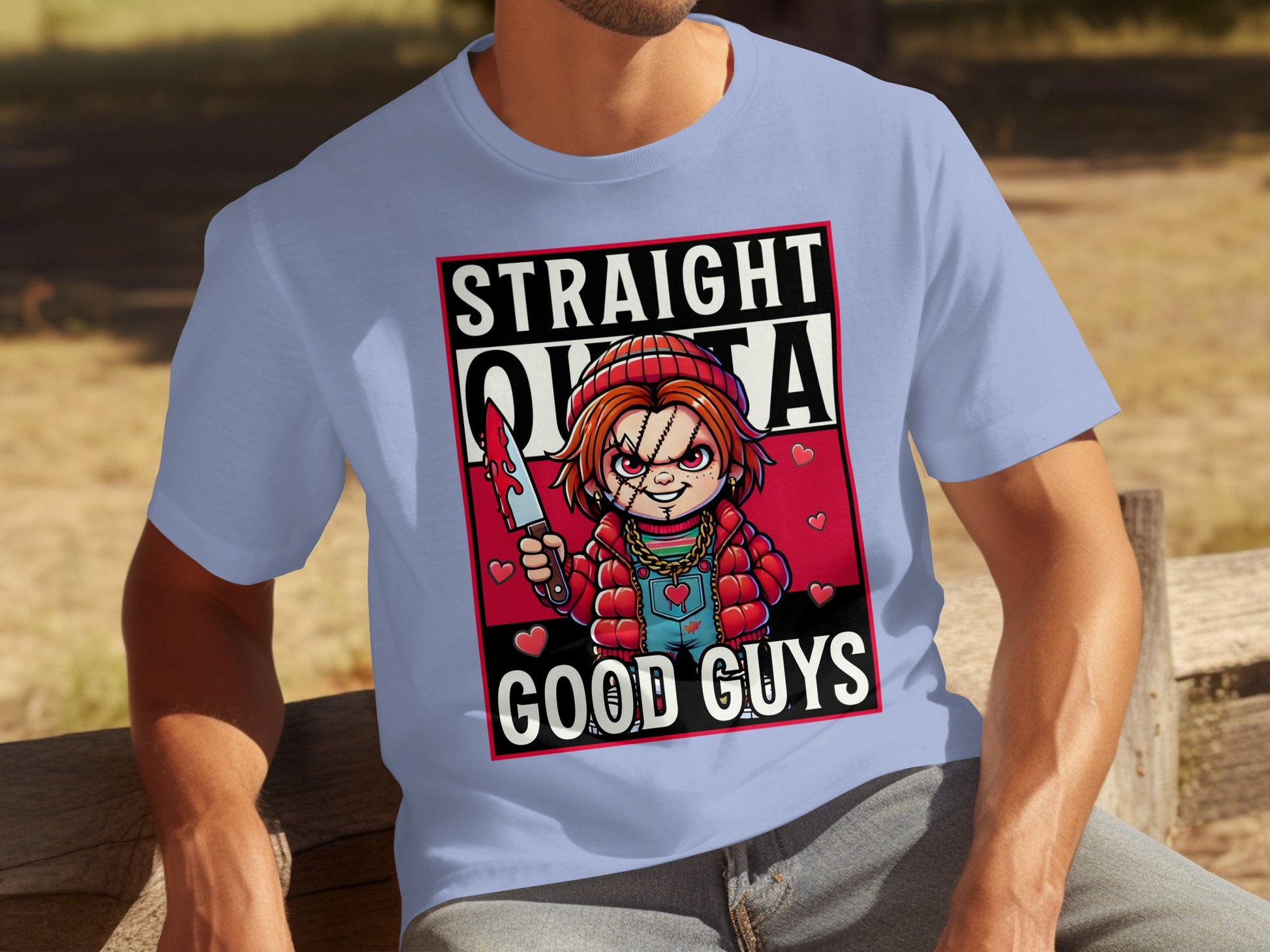 Straight Outta Good Guys Graphic T-Shirt