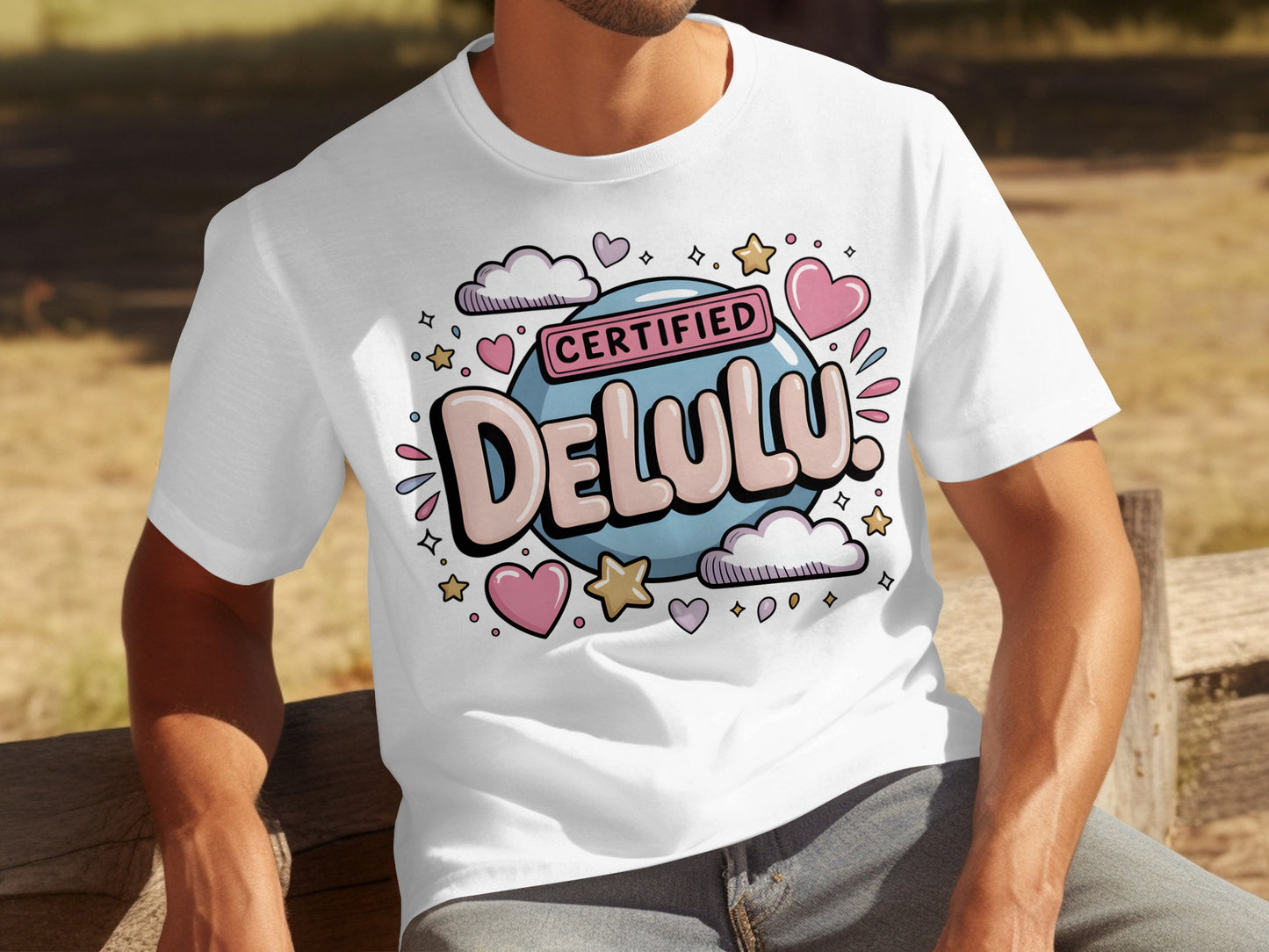 Certified Delulu Graphic Tee with Cute Design