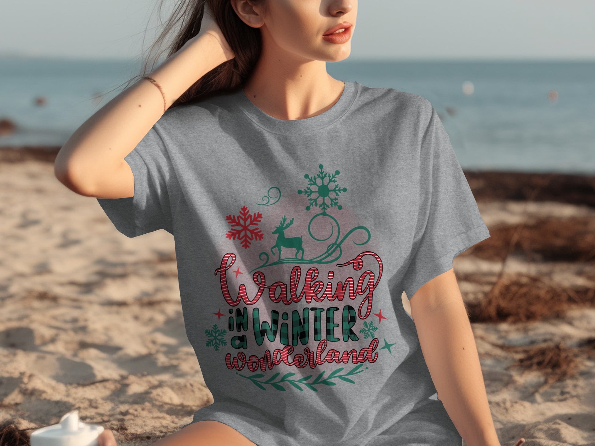 Walking in Winter Wonderland Graphic T-Shirt