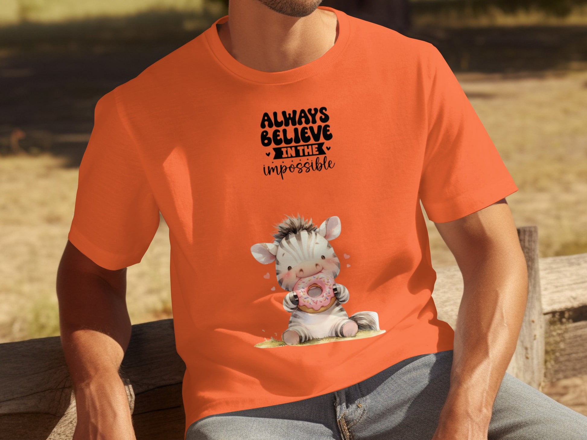Always Believe in The Impossible Cute Donut T-shirt
