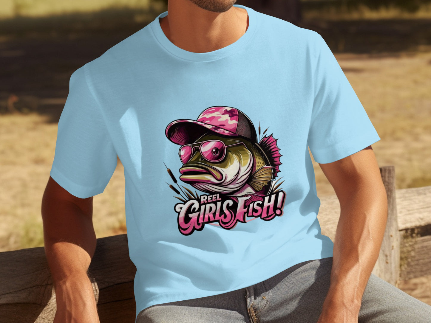 Reel Girls Fish Outdoor Graphic T-Shirt for Everyone