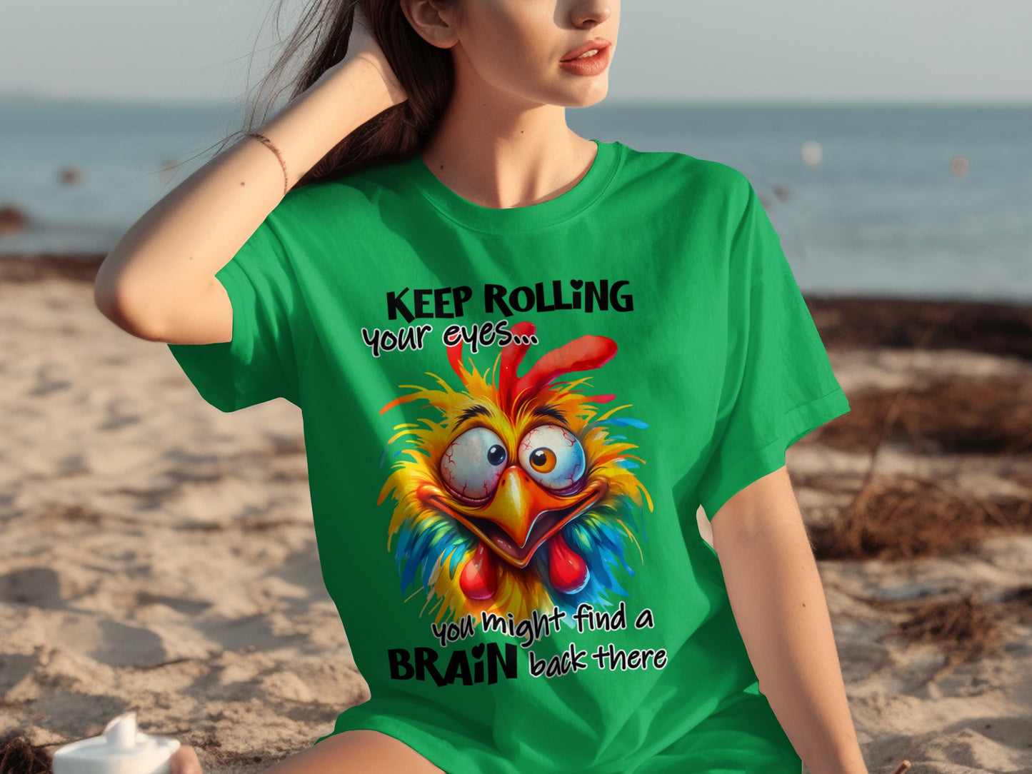 Keep Rolling Your Eyes Fun Graphic T-Shirt