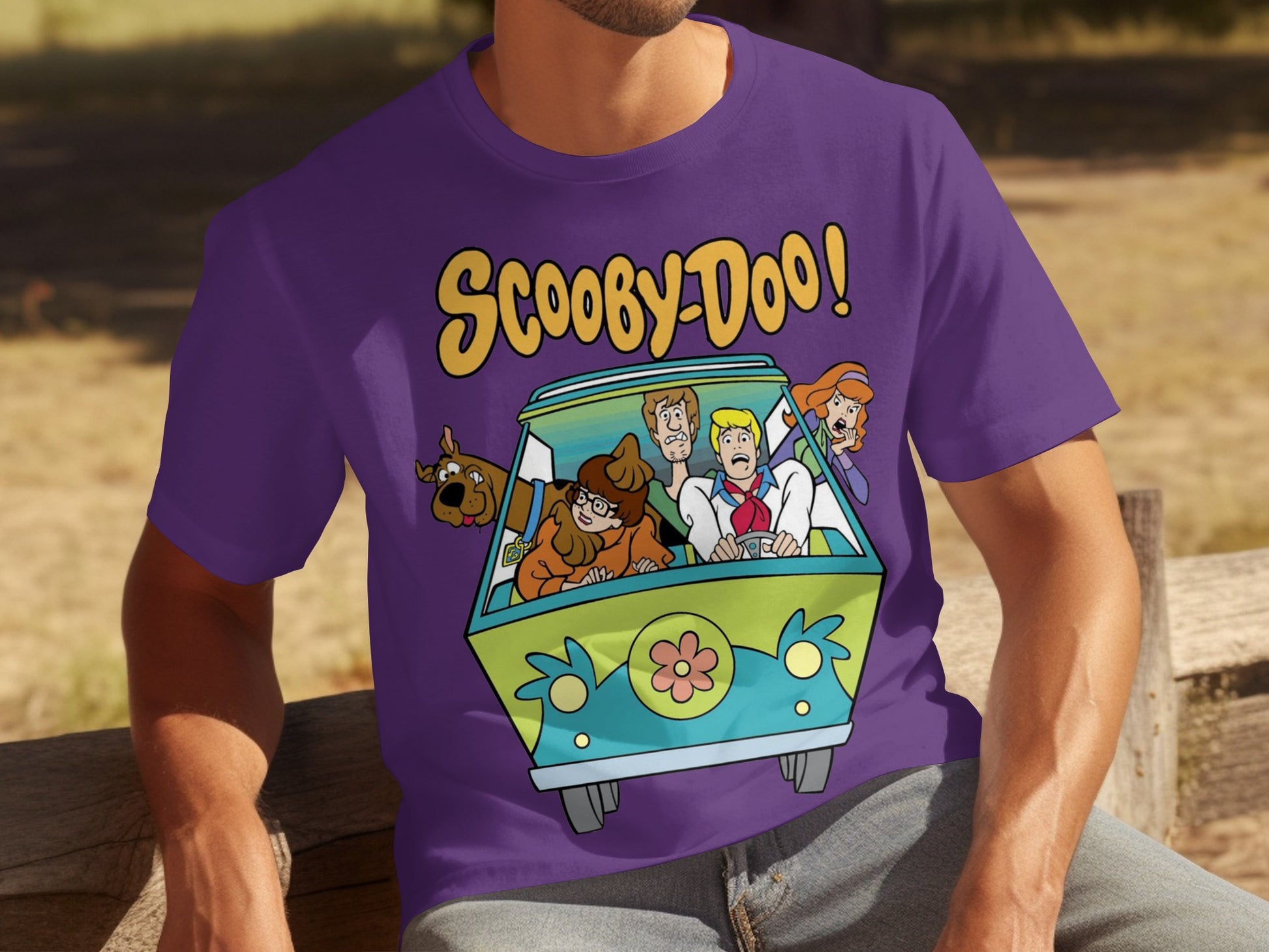 Scooby-Doo and Mystery Machine Animated T-shirt