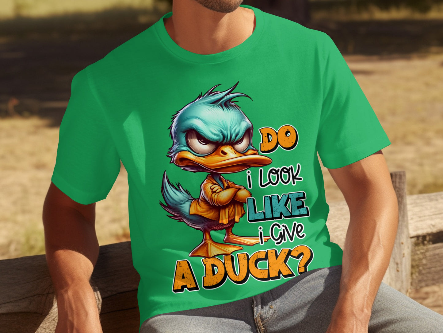 Do I Look Like I Give A Duck Funny Duck T-Shirt