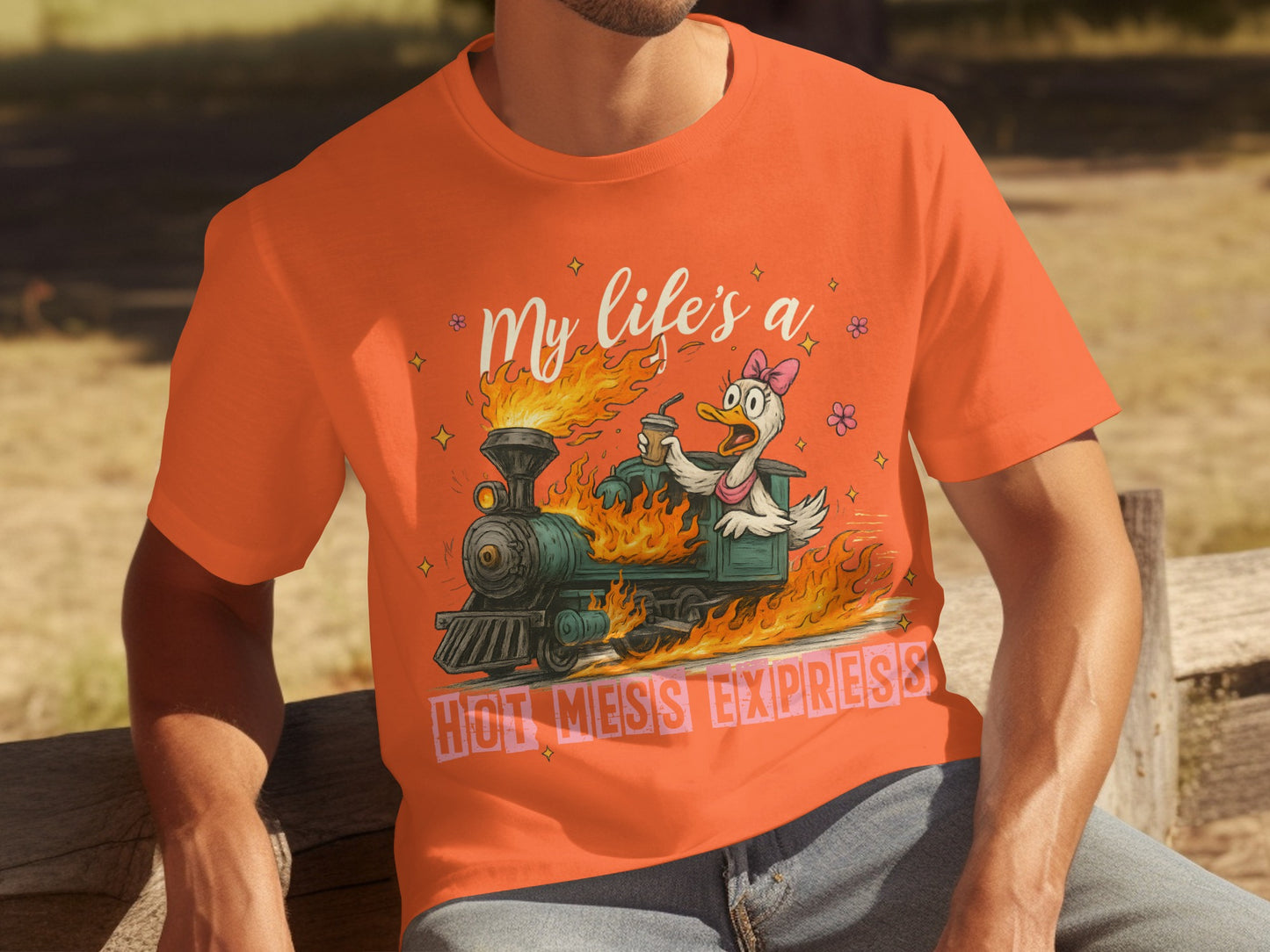 My Life's a Hot Mess Express Funny Graphic T-shirt