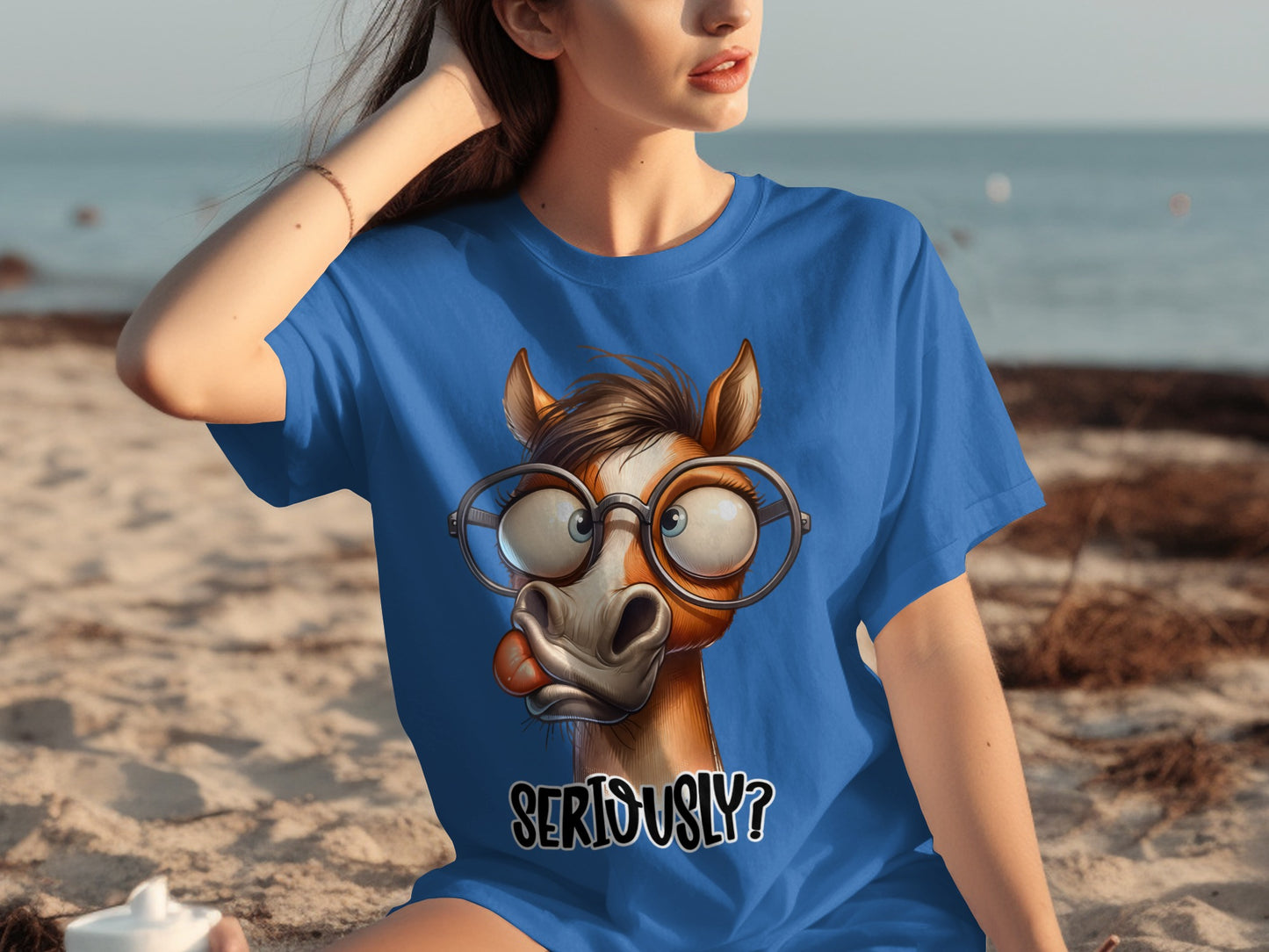 Seriously Funny Horse Cartoon T-Shirt