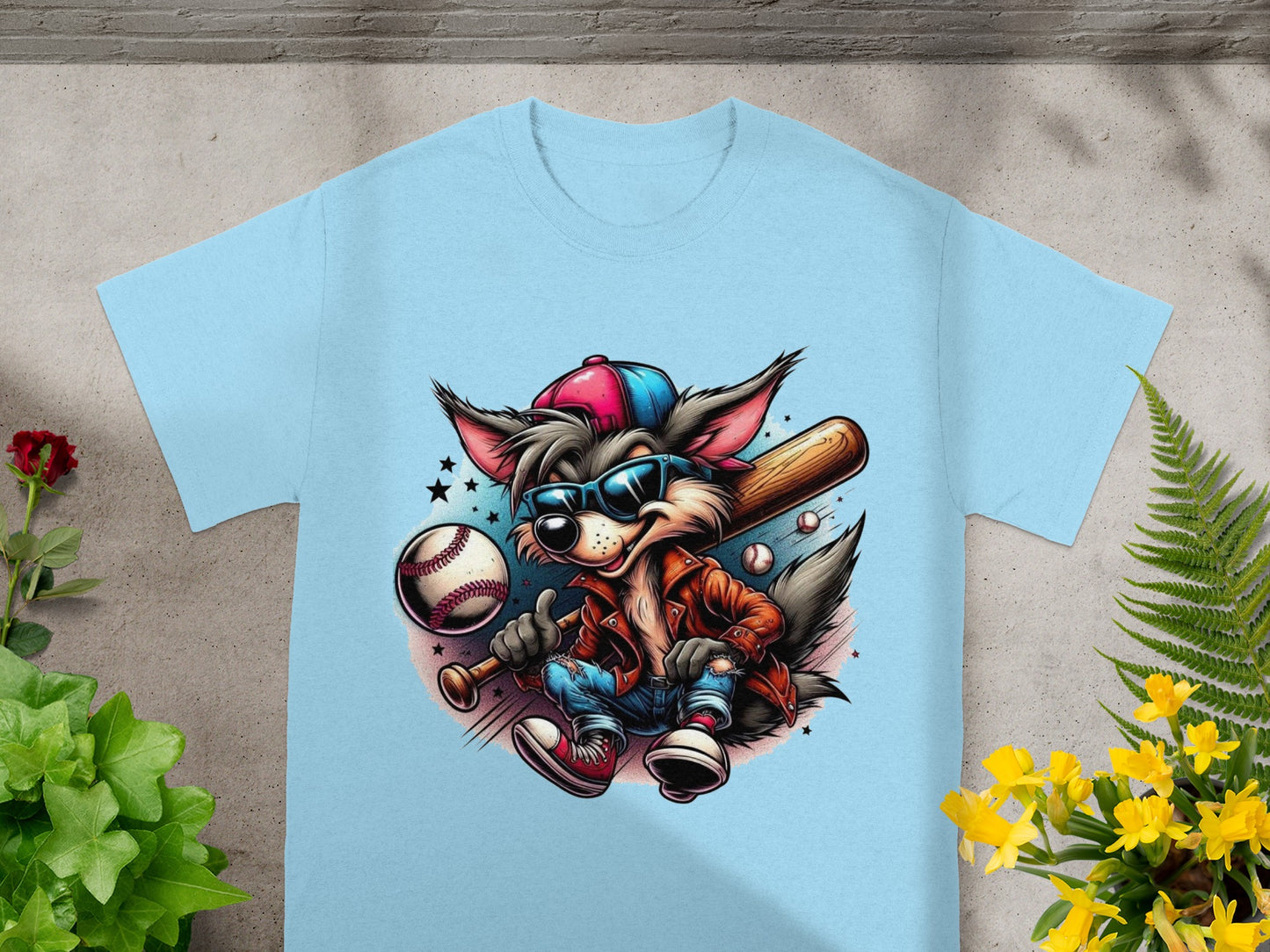 Cool Baseball Dog Graphic Tee for Stylish Casual Wear