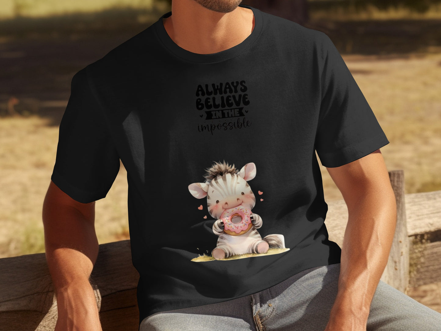 Always Believe in The Impossible Zebra T-Shirt