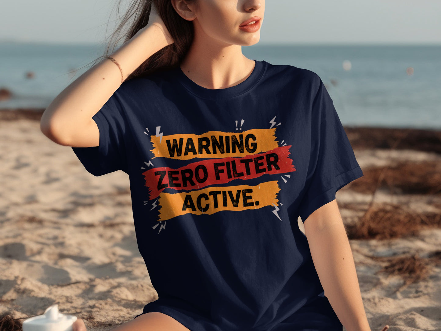 Warning Zero Filter Active Graphic Tee