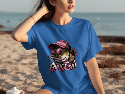 Reel Girls Fish Graphic Tee with Cool Fish Design