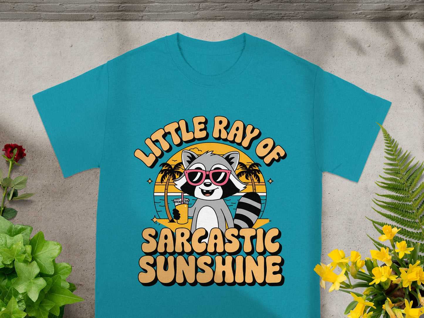 Little Ray of Sarcastic Sunshine Raccoon Tee